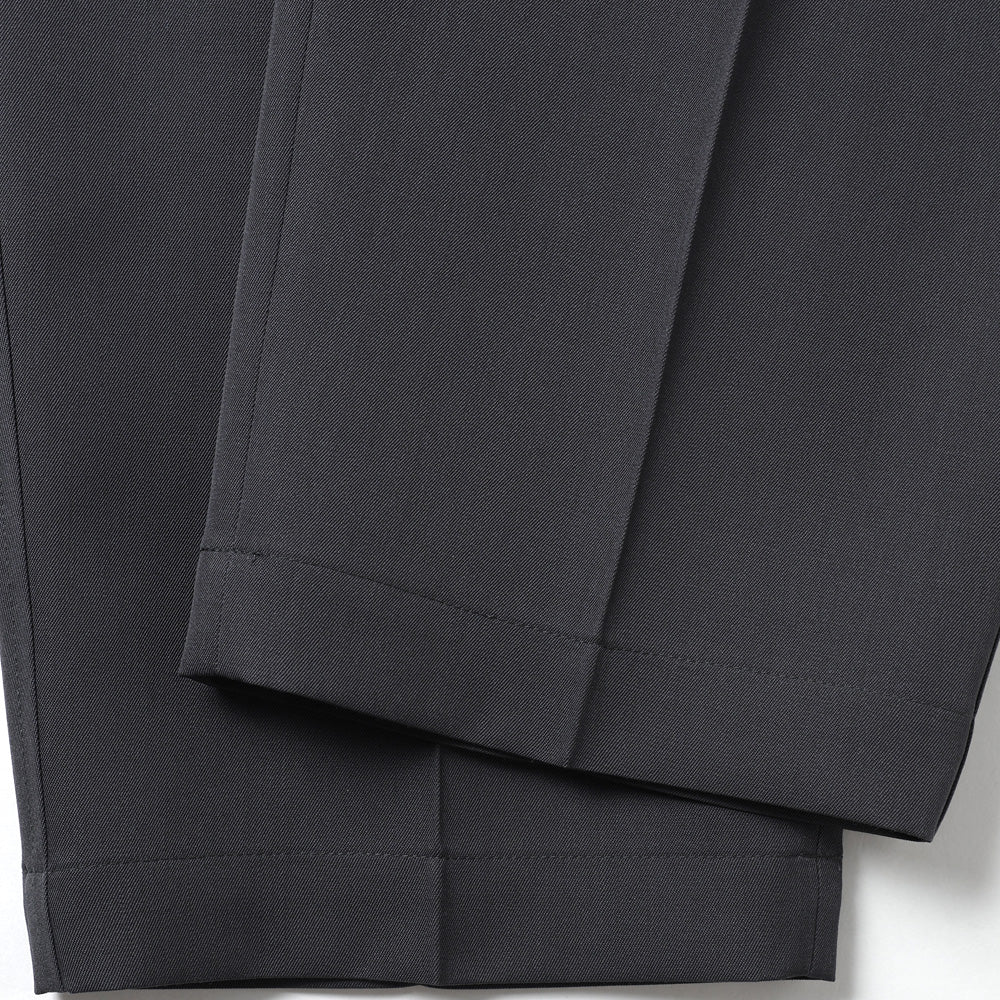 Scale Off Wool Wide Tapered Slacks