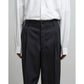 Scale Off Wool Wide Tapered Slacks
