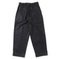 Wooly Cotton Twill Wide Tapered Slacks