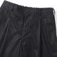 Wooly Cotton Twill Wide Tapered Slacks