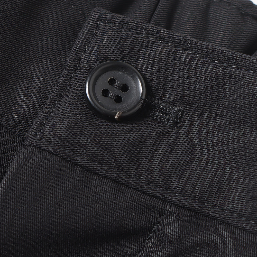Wooly Cotton Twill Wide Tapered Slacks