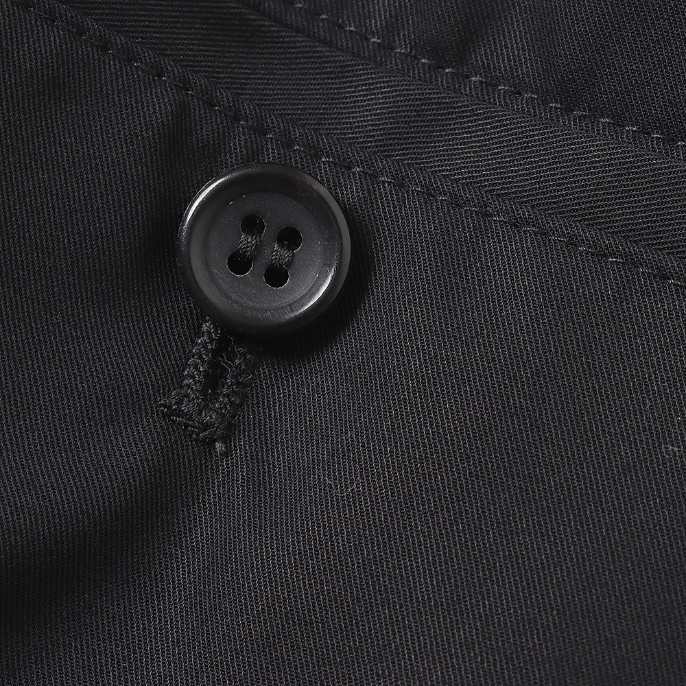 Wooly Cotton Twill Wide Tapered Slacks