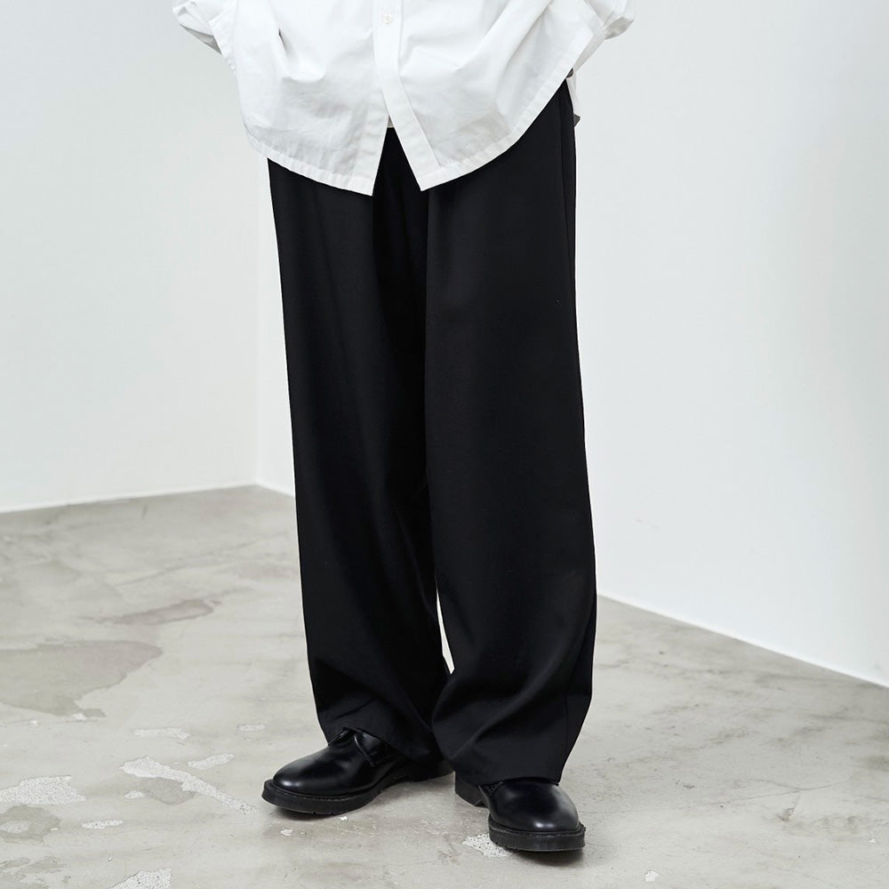 Scale Off Wool Wide chef Pants