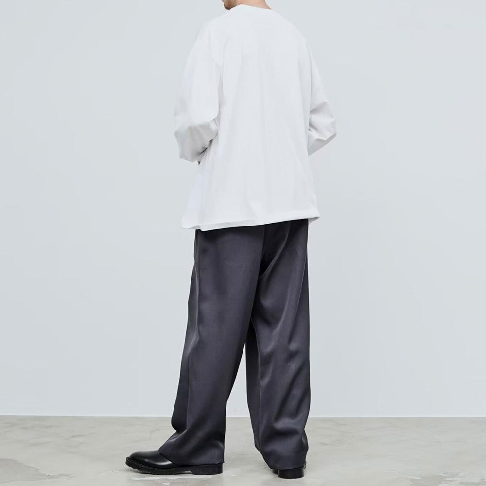 Graphpaper) Scale Off Wool Wide chef Pants GM233-40173B (GM233