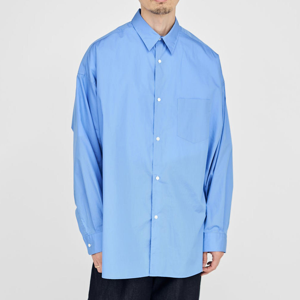Graphpaper） Broad L/S Oversized Regular Collar Shirt (GM241