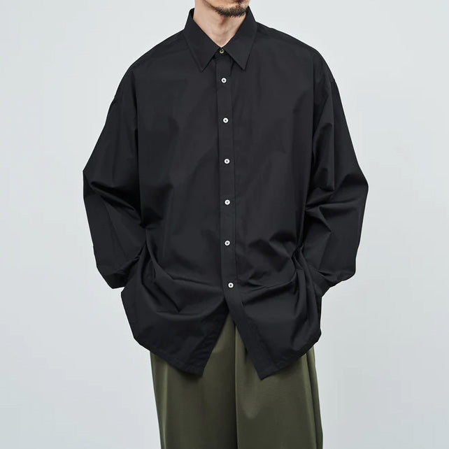 Graphpaper (グラフペーパー)】High Count Broad Regular Collar Shirt