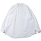 High Count Band Collar Round Cut Oversized Shirt