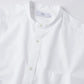 High Count Band Collar Round Cut Oversized Shirt