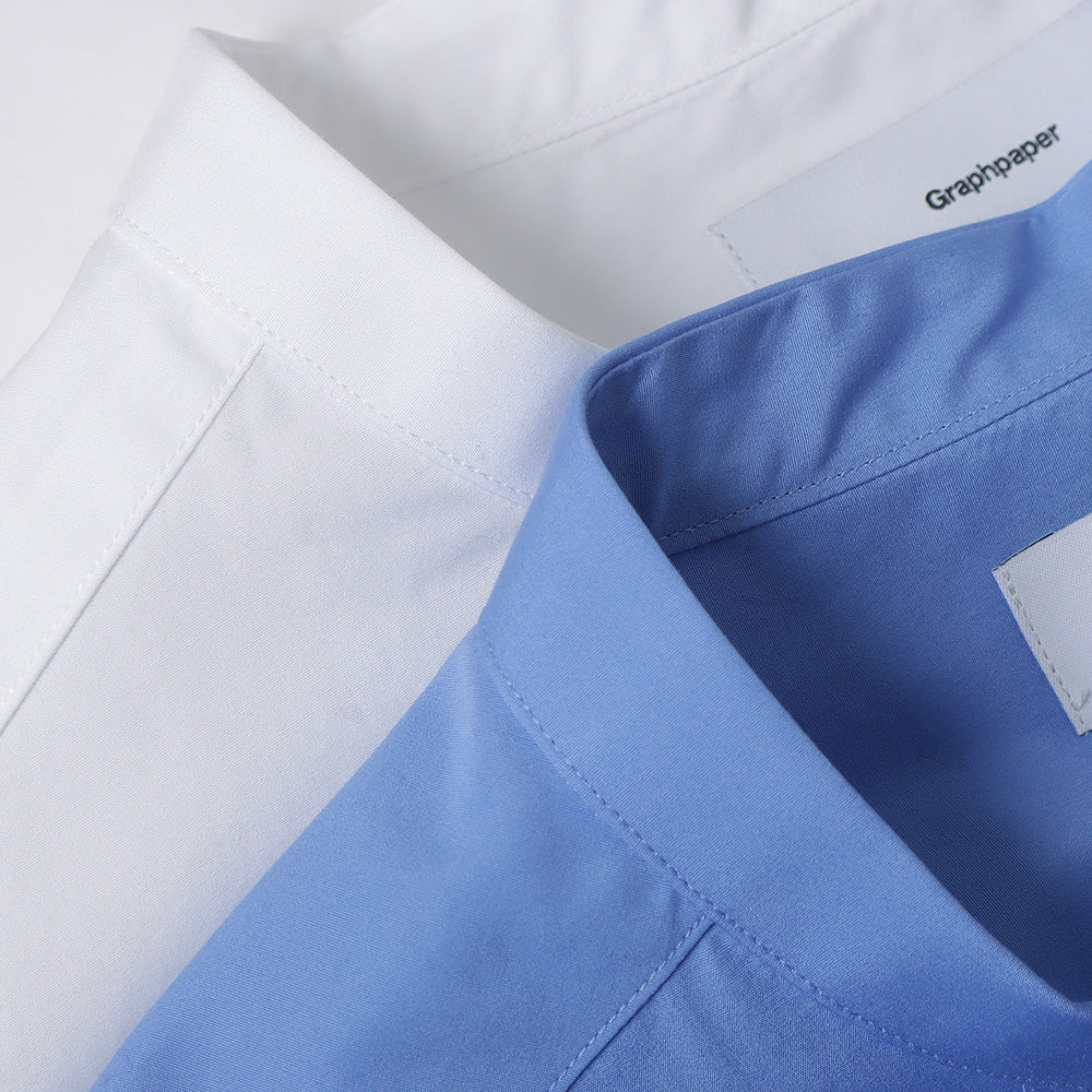 High Count Band Collar Round Cut Oversized Shirt