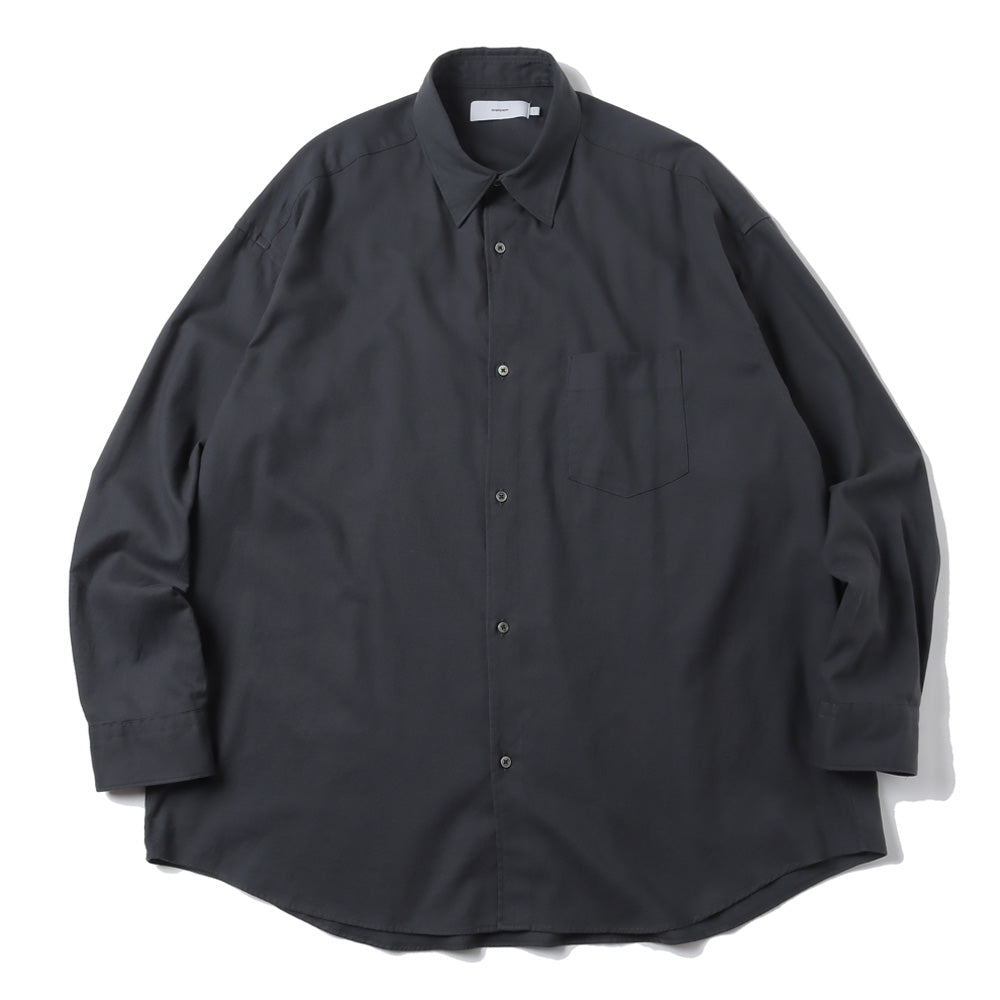Cotton Cashmere L/S Oversized Regular Collar Shirt