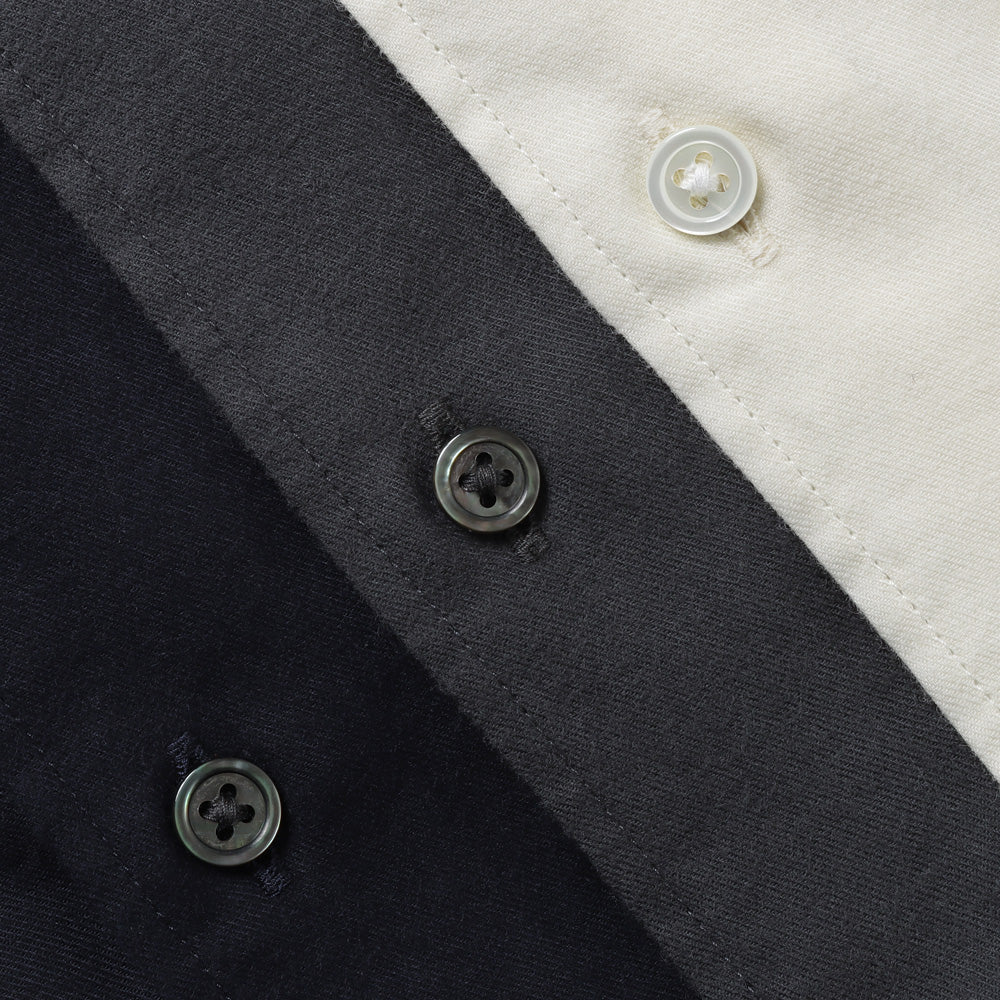 Cotton Cashmere L/S Oversized Regular Collar Shirt