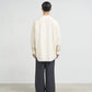 Cotton Cashmere L/S Oversized Band Collar Shirt