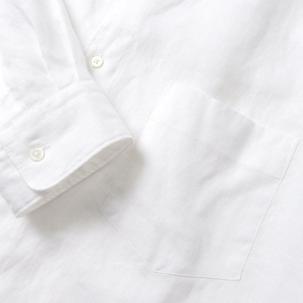 Linen L/S Oversized Regular Collar Shirt