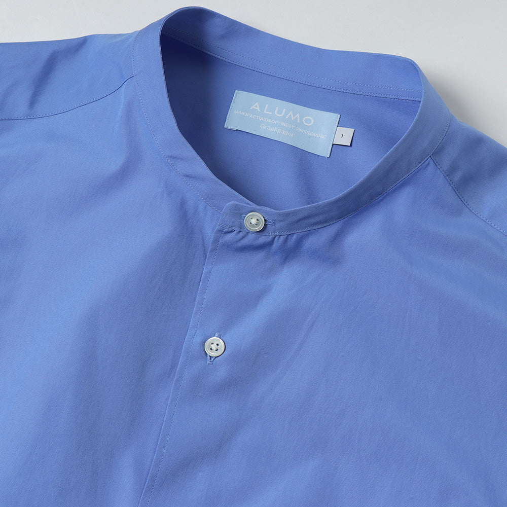 ALUMO for GP L/S Oversized Band Collar Shirt