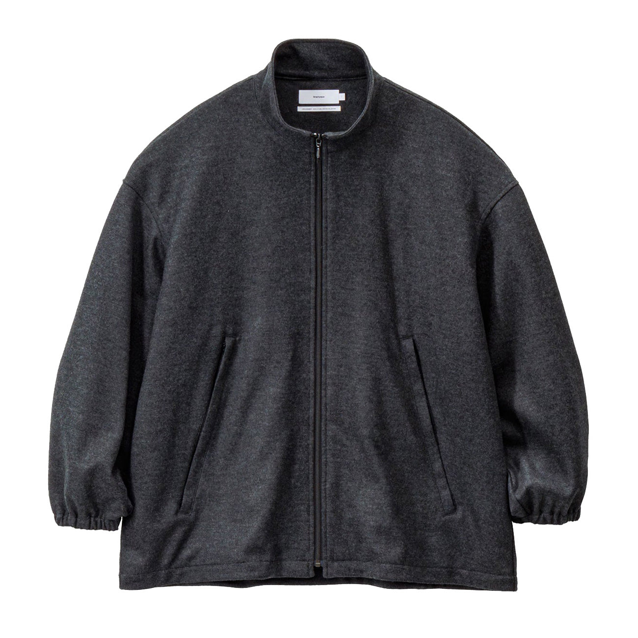 Wool Smooth Flannel Track Blouson