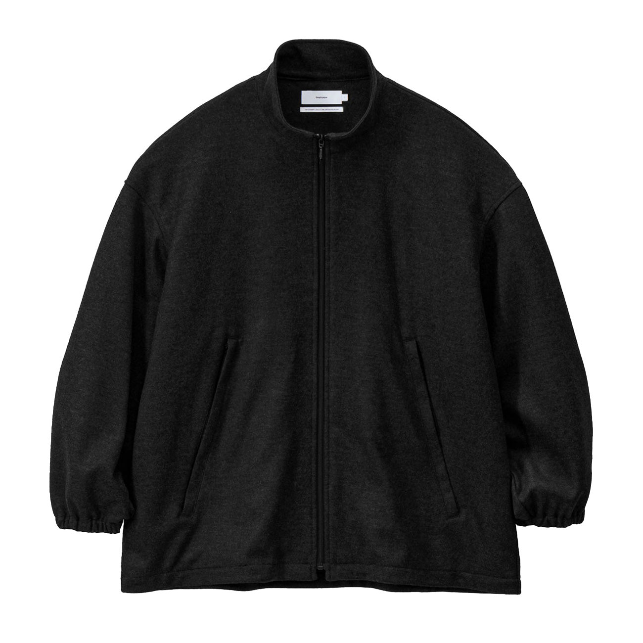 Wool Smooth Flannel Track Blouson