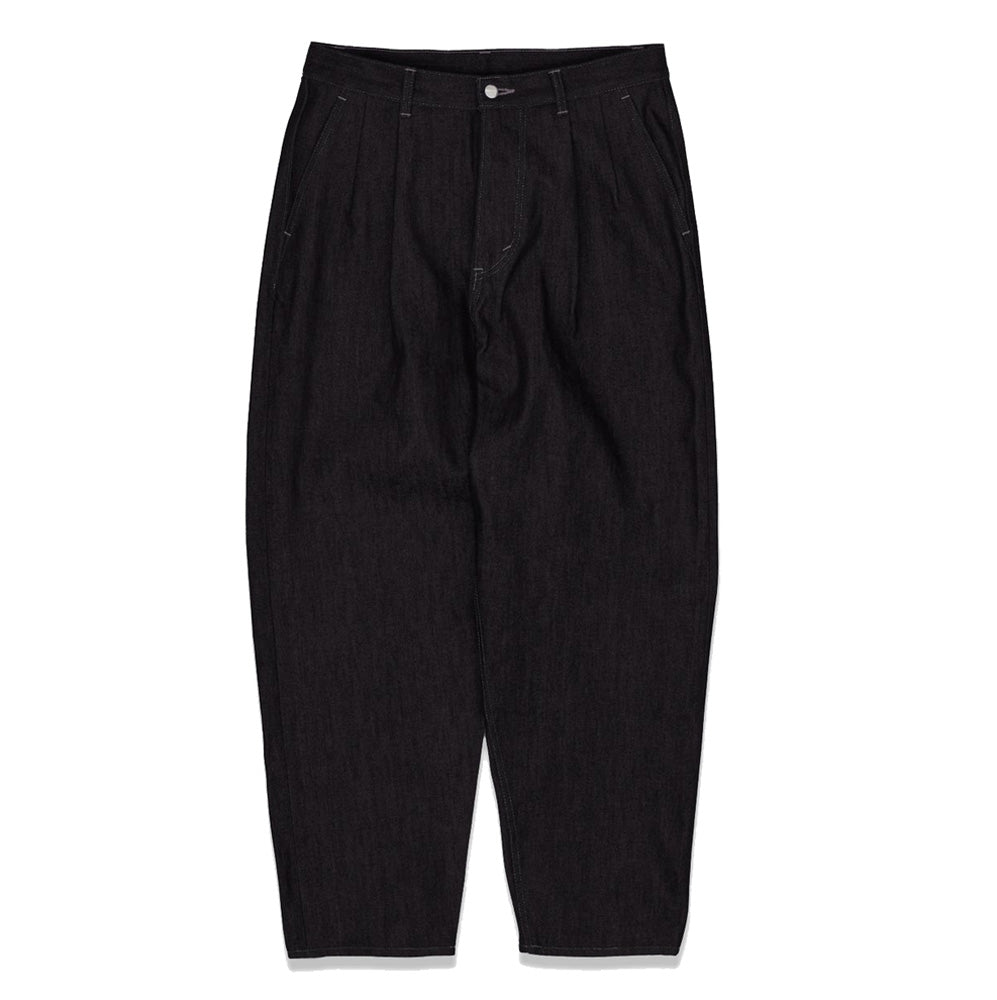 Selvage Denim Two Tuck Tapered Pants(WASHED)