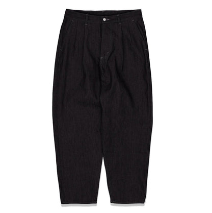 Selvage Denim Two Tuck Tapered Pants(WASHED)