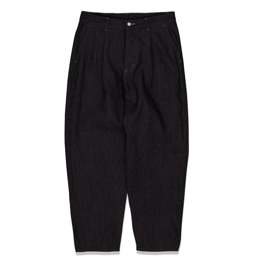 Selvage Denim Two Tuck Tapered Pants(WASHED)