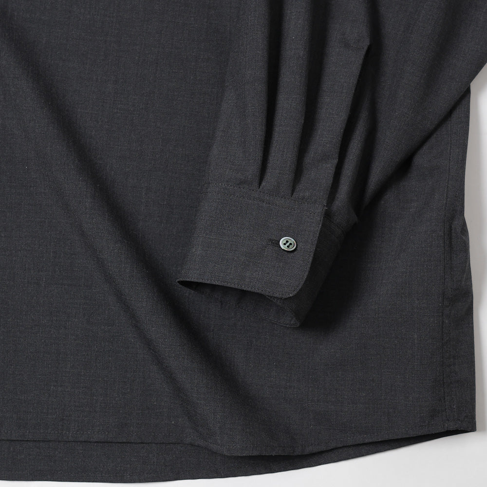 Graphpaper）Fine Wool Heather L/S Skipper Shirt (GU261-50320