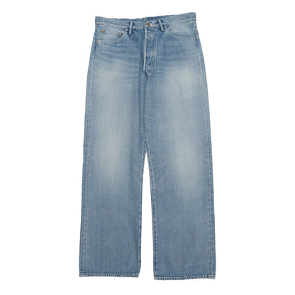 Selvage Denim Five Pocket Wide Straight Pants(Lt.FADE)