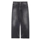 Selvage Denim Five Pocket Wide Straight Pants(Dk.FADE)
