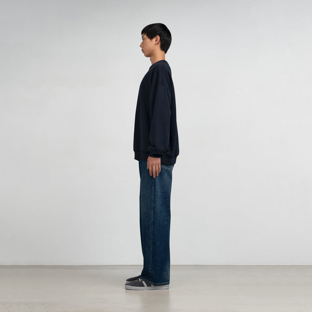 Selvage Denim Five Pocket Wide Straight Pants(Dk.FADE)