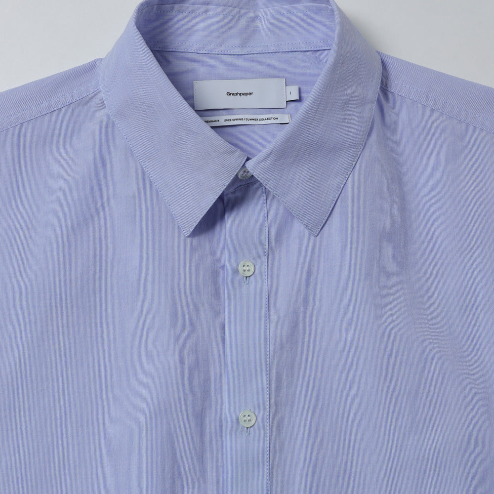 Graphpaper) Seersucker Pullover Shirt (GU261-50445) | Graphpaper