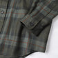 Wool tartan check x cotton nylon tasser quilt B028