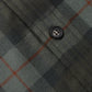 Wool tartan check x cotton nylon tasser quilt B028
