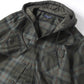 Wool tartan check x cotton nylon tasser quilt B028
