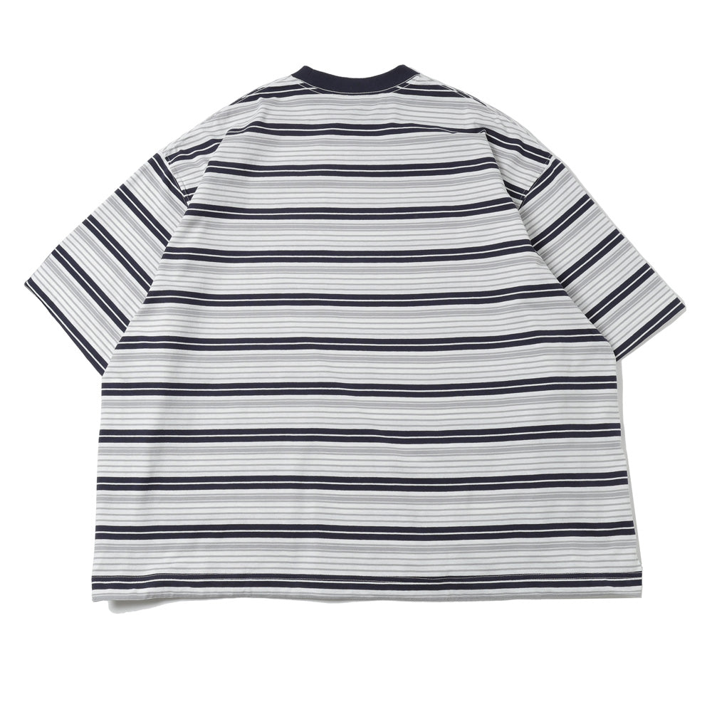 is-ness(イズネス)Border Balloon T-Shirt (1008SST01-B) | is-ness