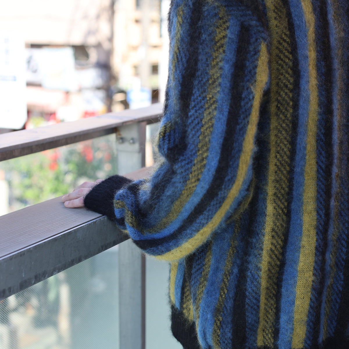 Mohair Cardigan - Stripe