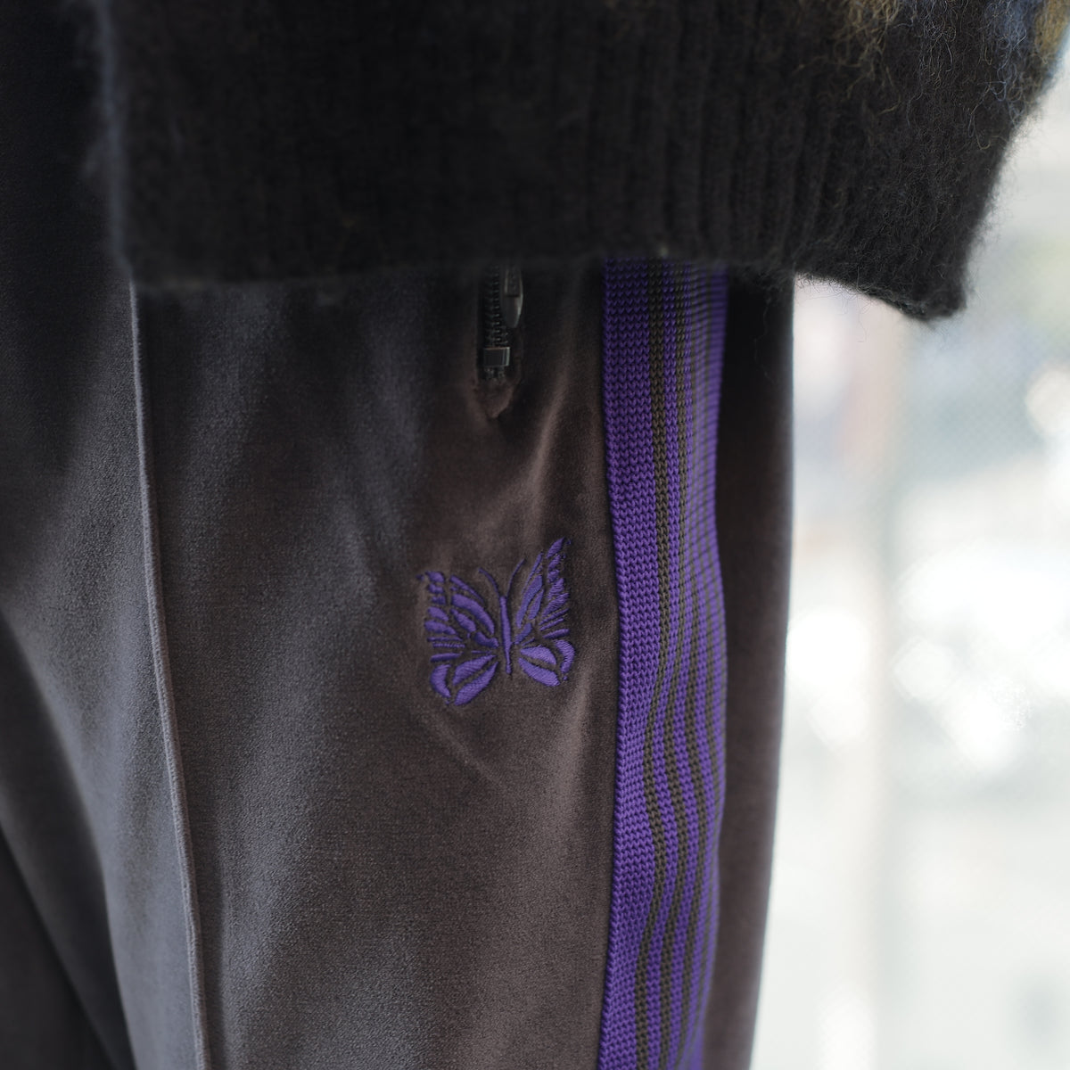 Boot-Cut Track Pant - C/PE Velour