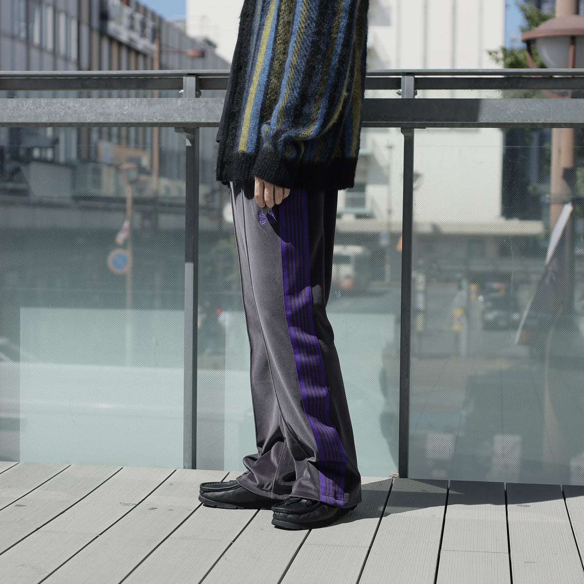 Boot-Cut Track Pant - C/PE Velour
