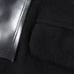 Wool spun twill product processing x multi-material patchwork J010