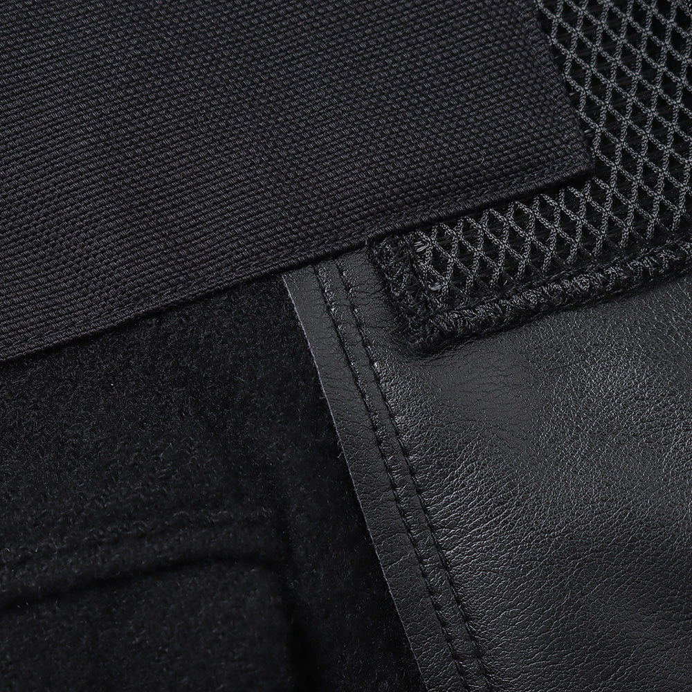 Wool spun twill product processing x multi-material patchwork J010