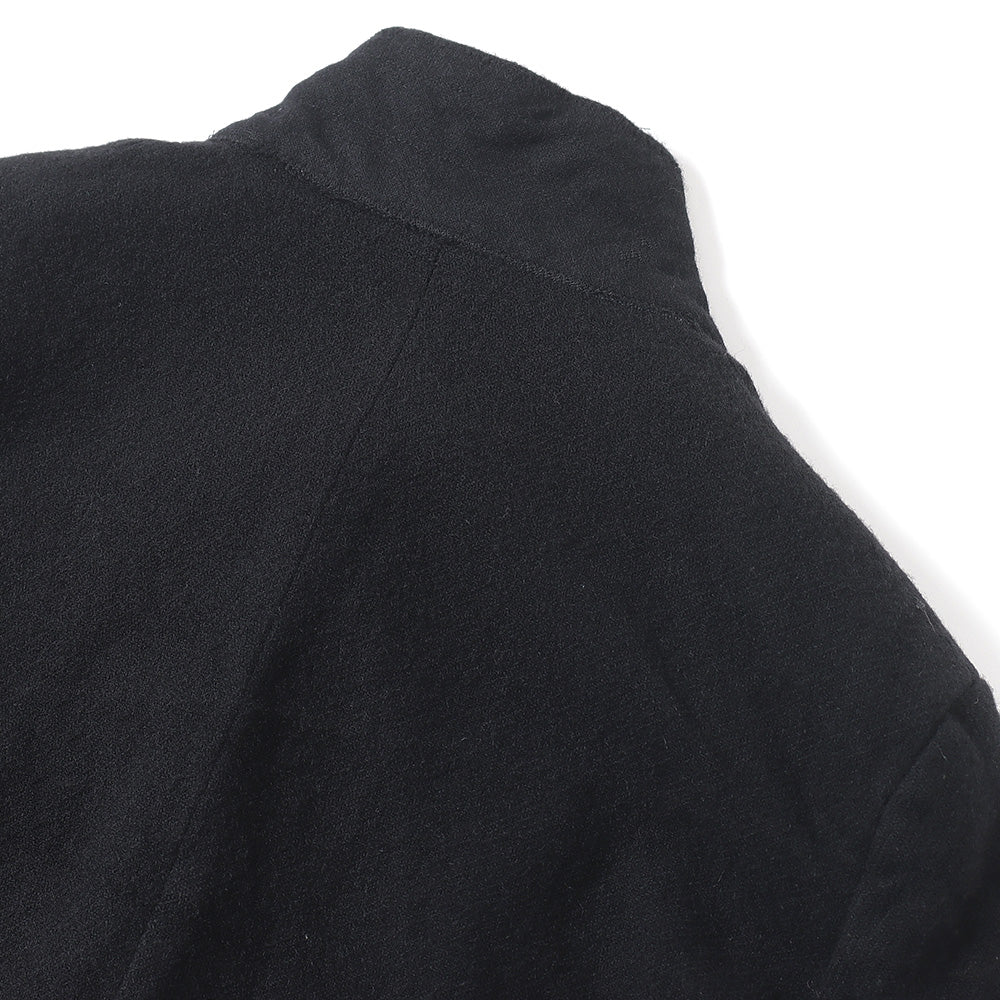 Wool spun twill product processing x multi-material patchwork J010