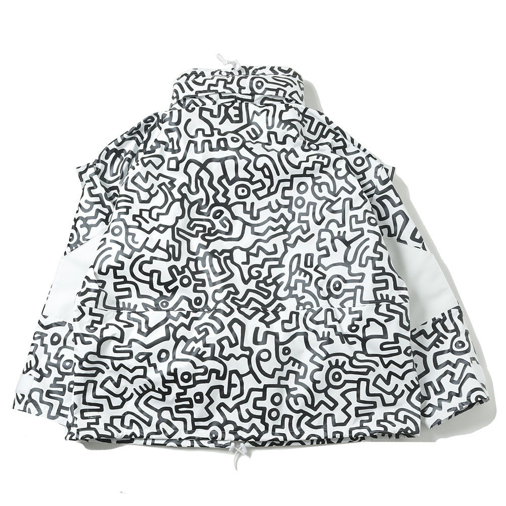 ナイロンタフタラミネートプリント Keith Haring J016