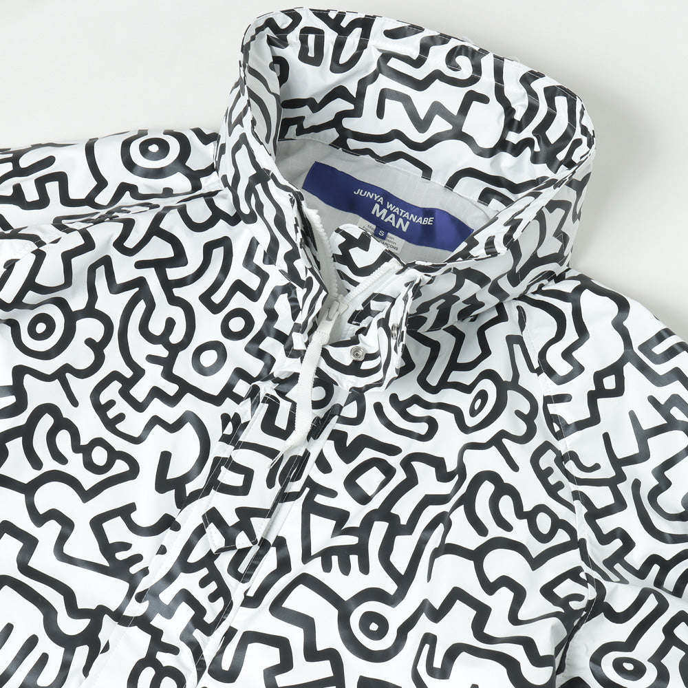 ナイロンタフタラミネートプリント Keith Haring J016