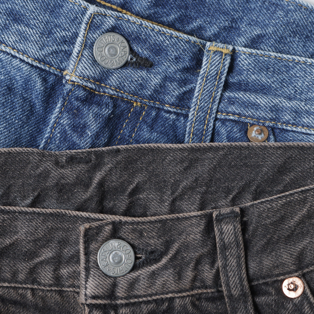 5P Zipper Front Denim Pants(VINTAGE WASH)