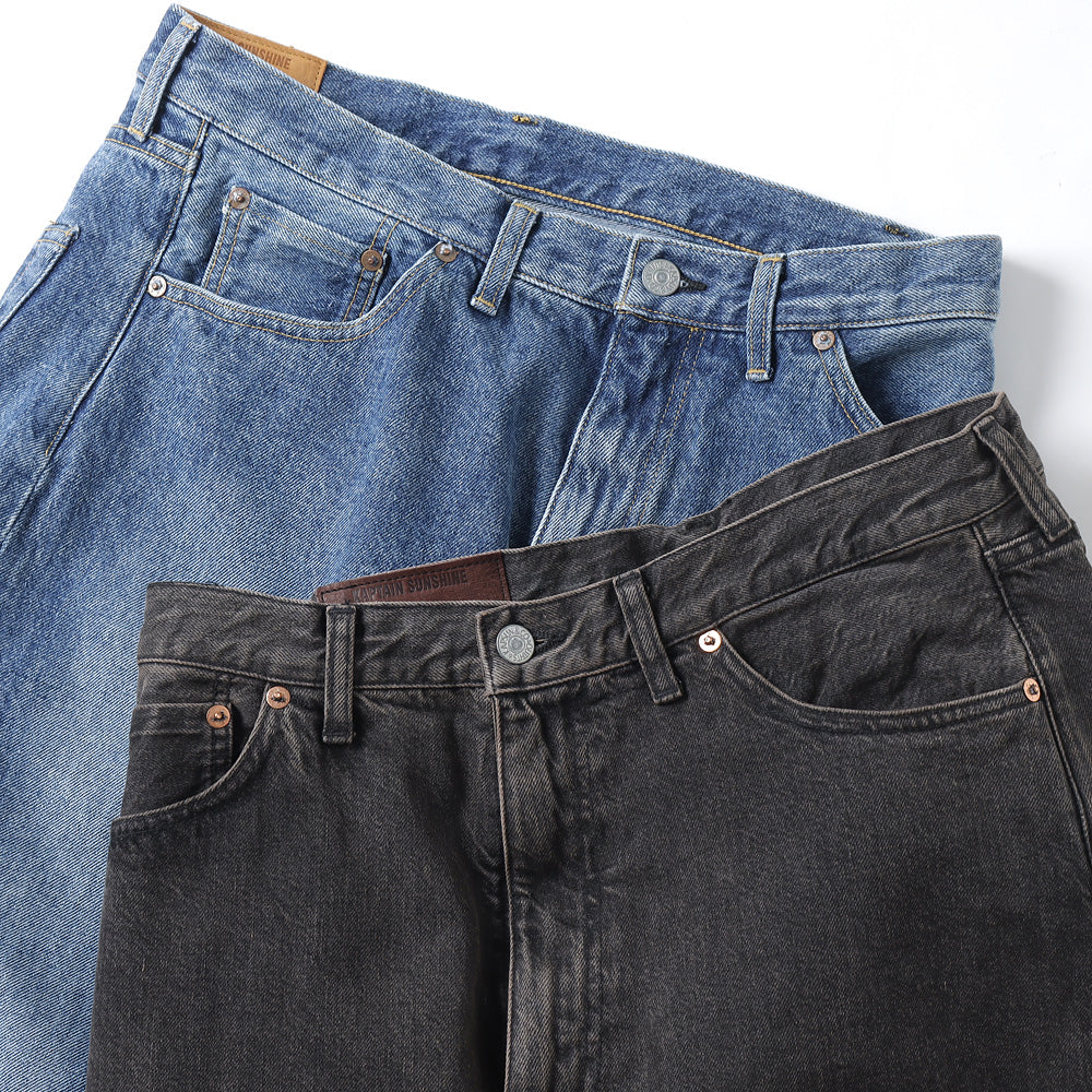 5P Zipper Front Denim Pants(VINTAGE WASH)
