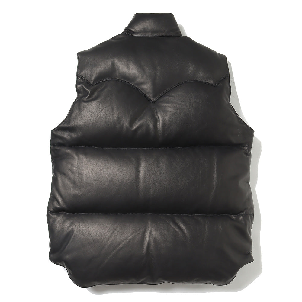 Leather Down Vest