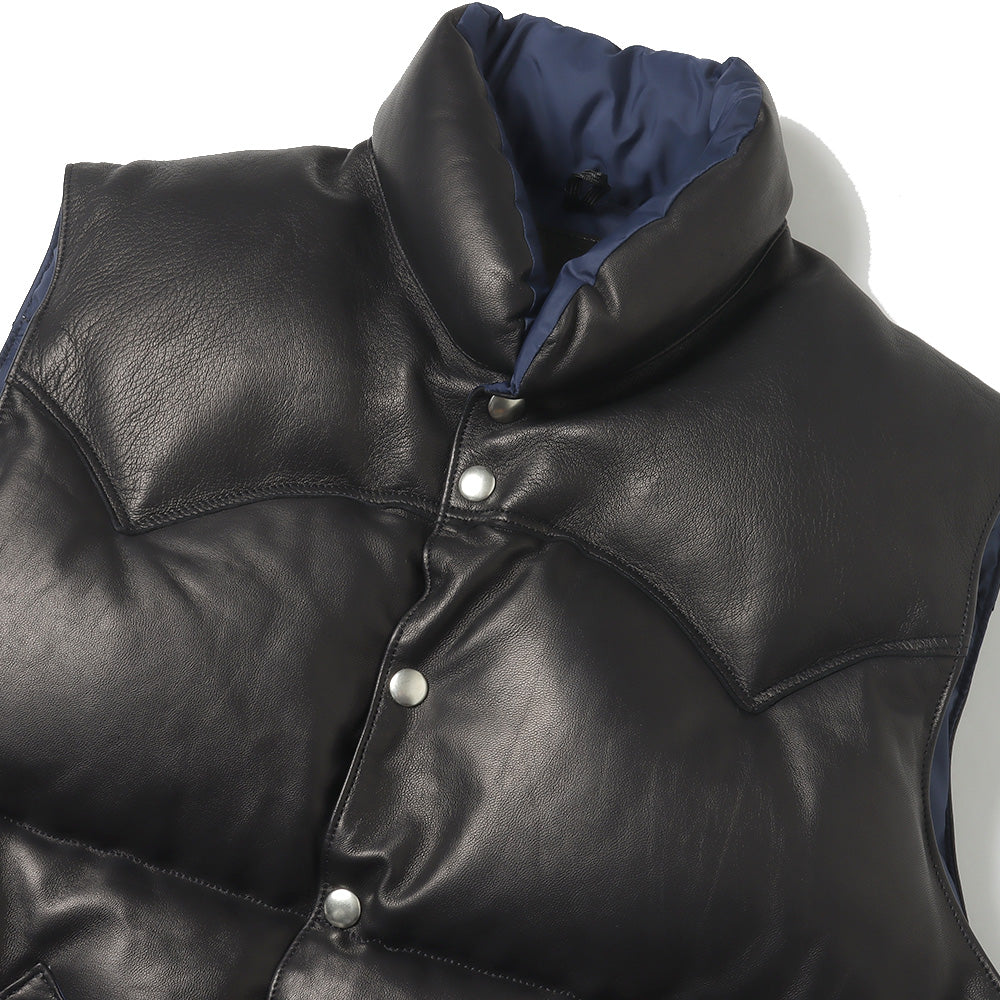 Leather Down Vest