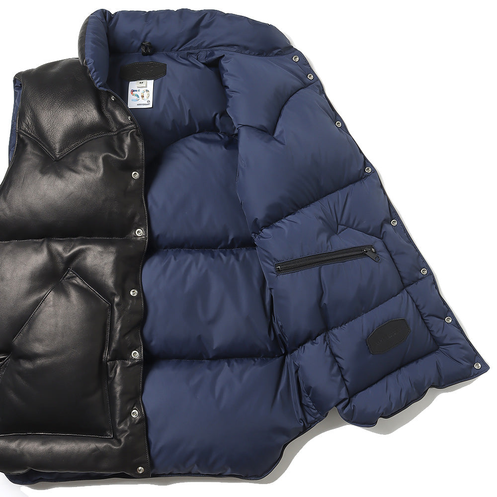 Leather Down Vest