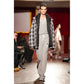 HOODED CHECK SHIRT JACKET