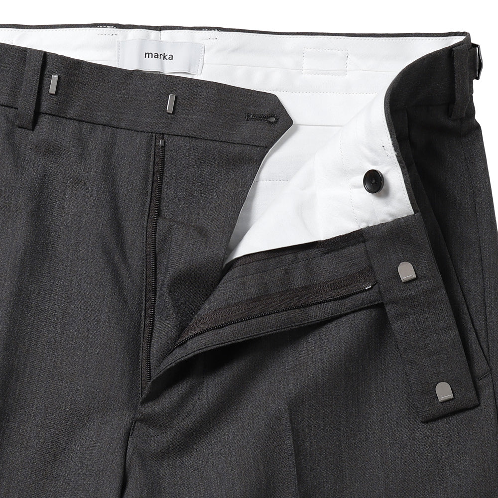 REGULAR FIT STRAIGHT TROUSERS 2/60 WOOL TROPICAL MELANGE