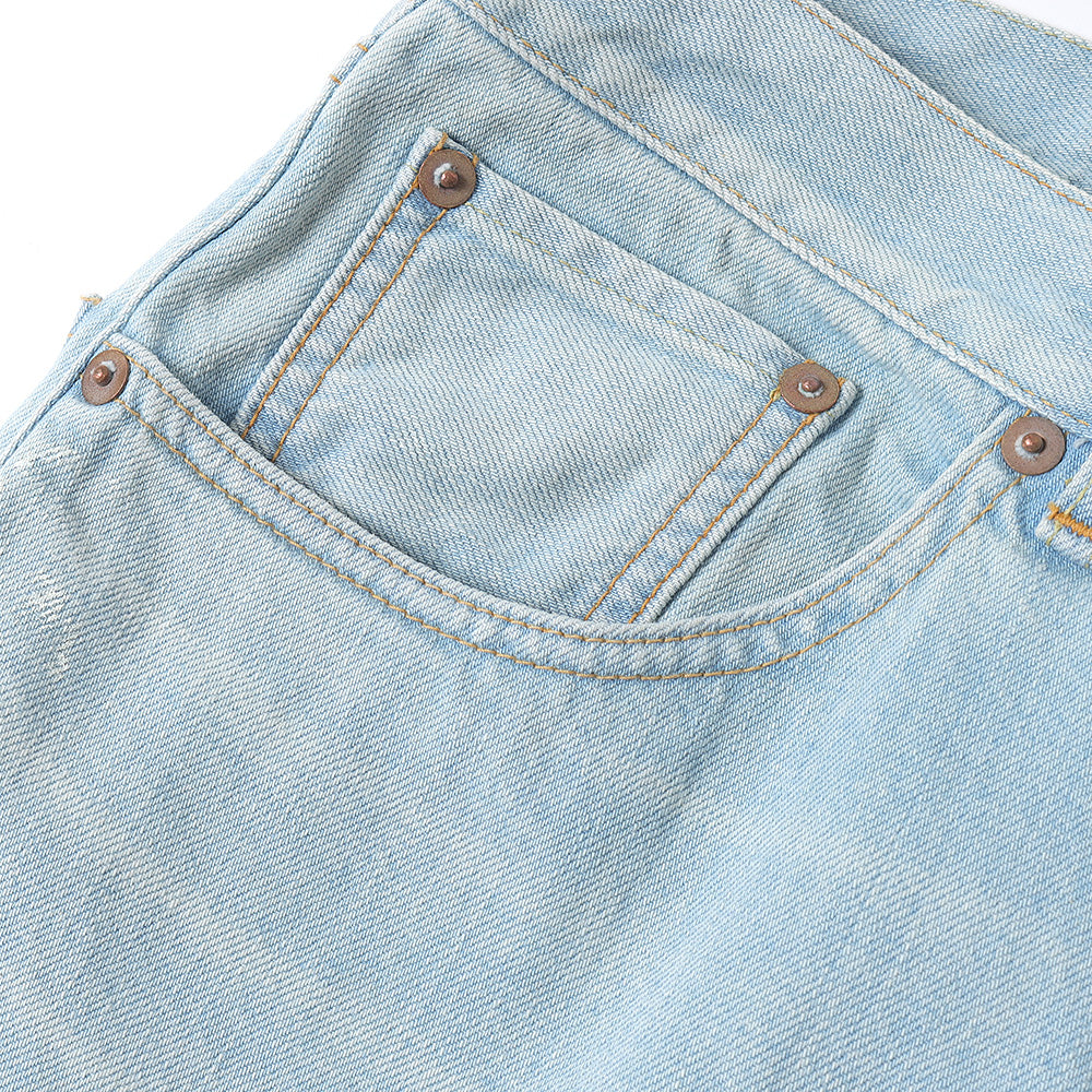 COCOON FIT JEANS ORGANIC COTTON 12oz DENIM (BLEACHED)