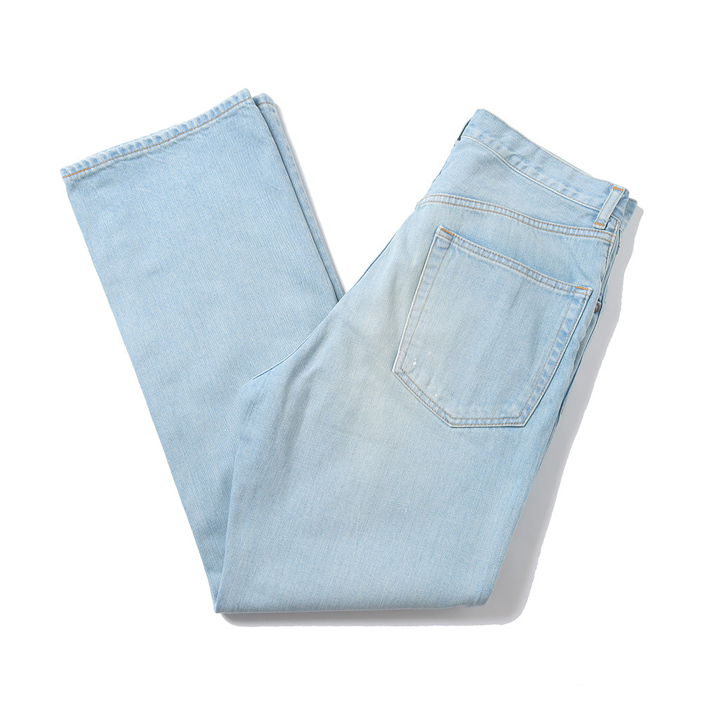 SHOE CUT JEANS ORGANIC COTTON 12oz DENIM (FADED)