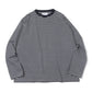 CREW NECK TEE L/S ORGANIC COTTON BORDER